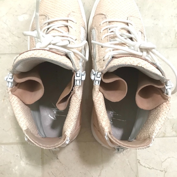 Giuseppe Zanotti Snake Embossed Leather High Top-7.5 - Picture 6 of 6